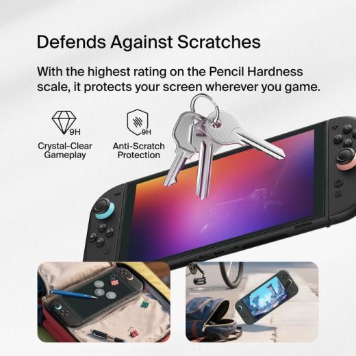 Защитное стекло Belkin TemperedGlass Blue Light Filter Screen Protector для Nintendo Switch 2 (ENA005fq)