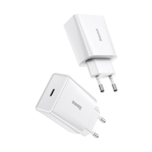 Швидка зарядка Baseus Speed Mini Quick Charger 1C 20W EU White (CCFS-SN02)