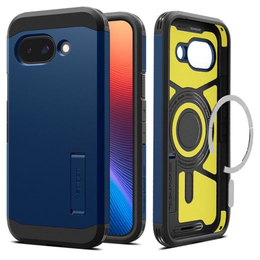 Протиударний чохол Spigen Tough Armor MagSafe Navy Blue для Google Pixel 9a (ACS09047)