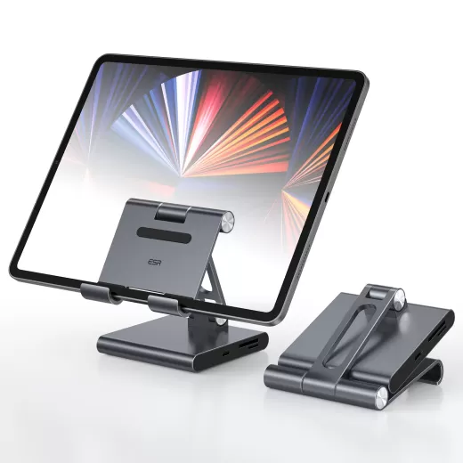 Алюминиевая регулируемая подставка ESR 8 в 1 Portable Stand Hub Grey