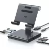 Алюминиевая регулируемая подставка ESR 8 в 1 Portable Stand Hub Grey