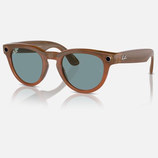 Умные очки Ray Ban Meta Headliner Shiny Caramel | Blue