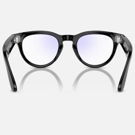 Розумні окуляри з камерою Ray Ban Meta Headliner Shiny Black | Clear with blue-violet light filter