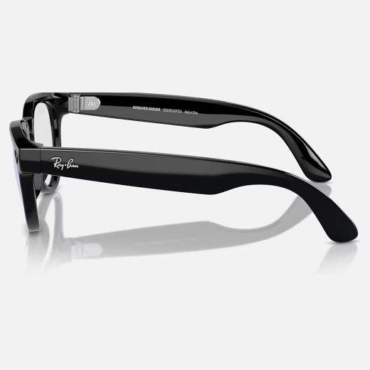 Умные очки с камерой Ray Ban Meta Headliner Shiny Black | Clear with blue-violet light filter