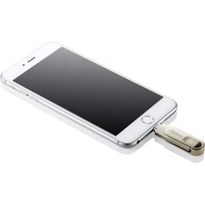 USB флеш накопичувач Apacer 64GB AH790 Silver USB 3.1/Lightning (AP64GAH790S-1)