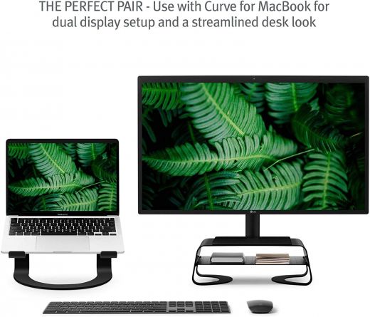 Підставка Twelve South Curve Riser Monitor Stand Matte Black