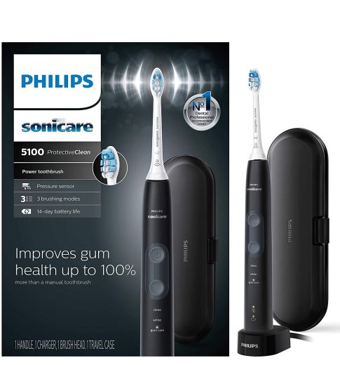 Электрическая зубная щетка Philips Sonicare ProtectiveClean 5100 Black (HX6850/60)