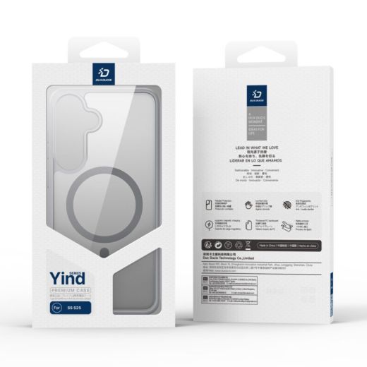 Чехол Dux Ducis Magnetic Yind Series Grey для Samsung Galaxy S25