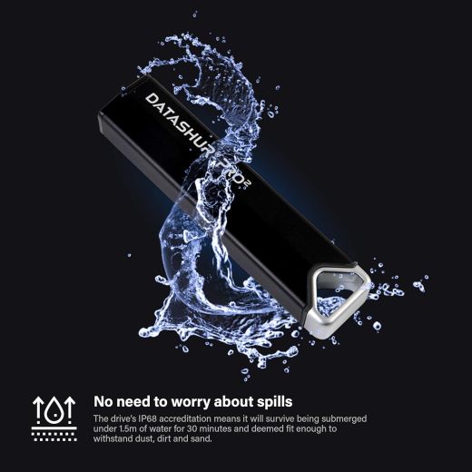 Флешка с паролем iStorage datAshur PRO2 64GB (‎IS-FL-DP2-256-64)