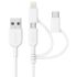 Кабель Anker 331 USB-A to Lightning Cable 3-в-1 0.9m White (AK-848061062830)