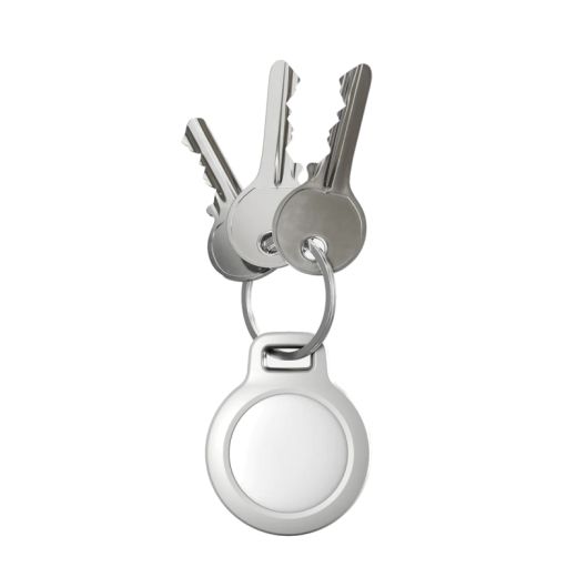 Чехол-брелок Nomad Rugged Keychain White для AirTag