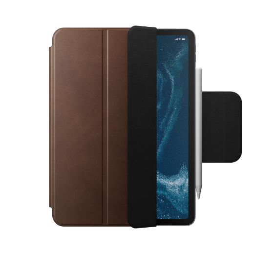 Кожаный чехол-книжка Nomad Leather Folio Plus Brown для iPad Air 11” 6 M2 (2024) |iPad Pro 11" M1 | M2 Chip (2021 | 2022) | iPad Air 10.9" 4 | 5 M1 (2020 | 2022)