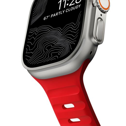 Силіконовий ремінець Nomad Sport Band Night Watch Red для Apple Watch 49мм | 45мм | 44мм (Limited Edition)
