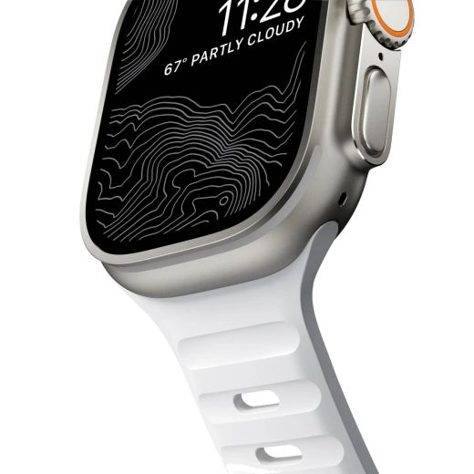 Спортивний ремінець Nomad Sport Band White для Apple Watch 49мм | 46мм | 45мм | 44мм