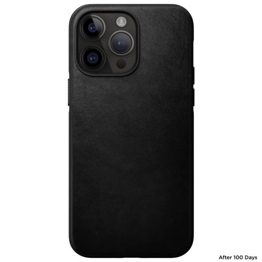 Кожаный чехол Nomad Modern Leather Case Black для iPhone 14 Pro Max