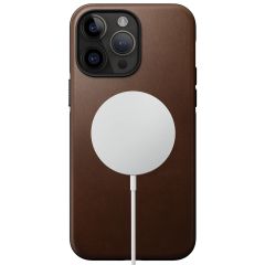 Кожаный чехол Nomad Modern Leather Case Brown для iPhone 14 Pro Max