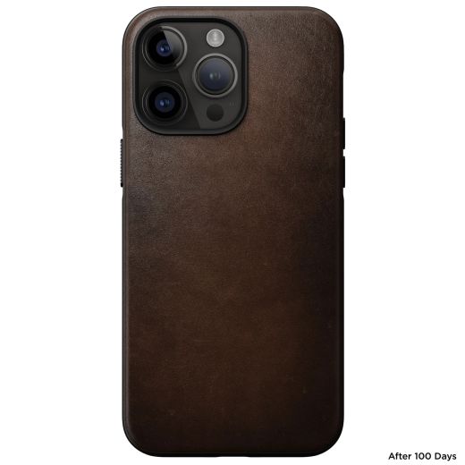 Кожаный чехол Nomad Modern Leather Case Brown для iPhone 14 Pro