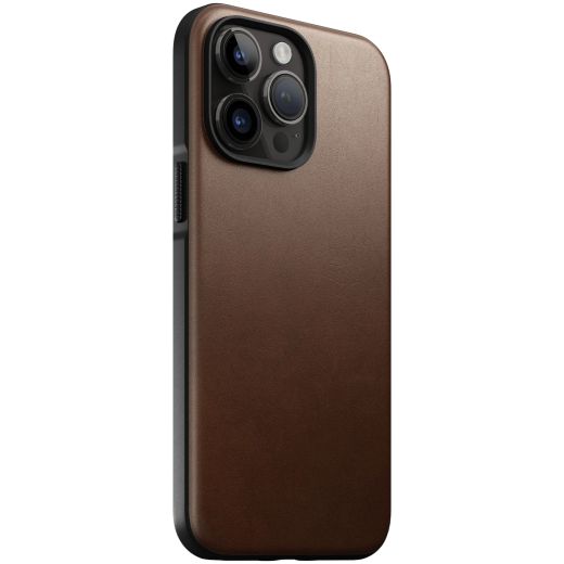 Кожаный чехол Nomad Modern Leather Case Brown для iPhone 14 Pro Max