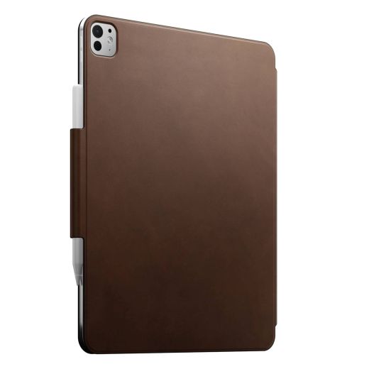 Кожаный чехол-книжка Nomad Leather Folio Brown (NM013060858) для iPad Pro 13" (2024)