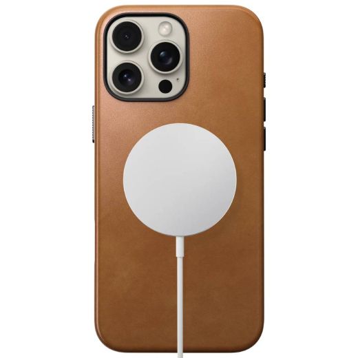 Кожаный чехол Nomad Traditional Leather Case English Tan для iPhone 16 Pro (NM01390985)