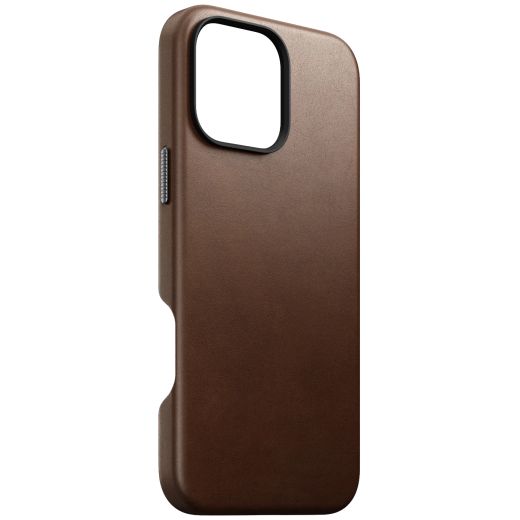 Кожаный чехол Nomad Traditional Leather Case Brown для iPhone 16 Pro Max (NM01389385)