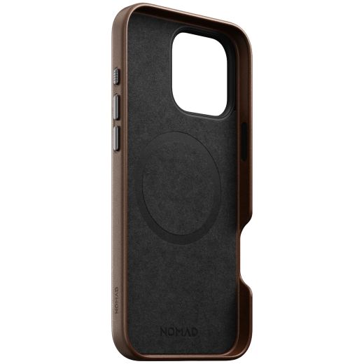 Кожаный чехол Nomad Traditional Leather Case Brown для iPhone 16 Pro Max (NM01389385)
