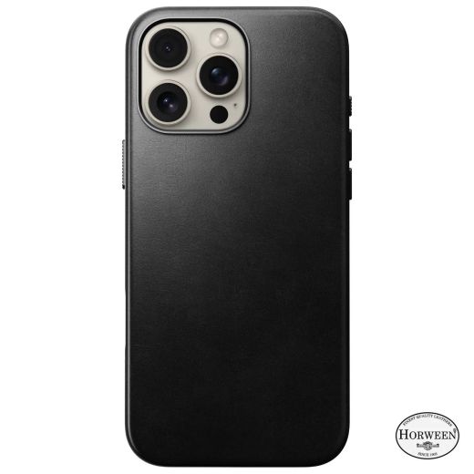 Кожаный чехол Nomad Traditional Horween Leather Case Black для iPhone 16 Pro