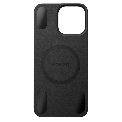 Кожаная магнитная накладка на заднюю панель Nomad Magnetic Leather Back Horween Leather Black для iPhone 15 Pro