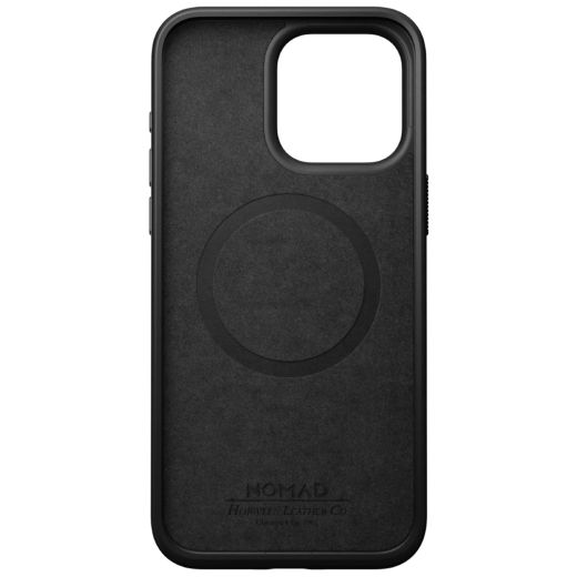 Кожаный чехол Nomad Modern Horween Leather Case Black для iPhone 15 Pro Max