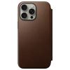 Шкіряний чохол-книжка Nomad Modern Leather Folio Brown для iPhone 15 Pro Max