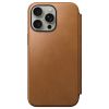 Кожаный чехол-книжка Nomad Modern Leather Folio Tan для iPhone 15 Pro Max