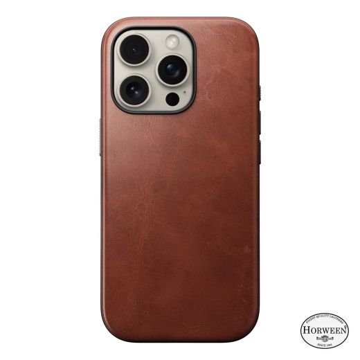 Кожаный чехол Nomad Modern Horween Leather Case Olde Dublin для iPhone 16 Pro (NM01686385)