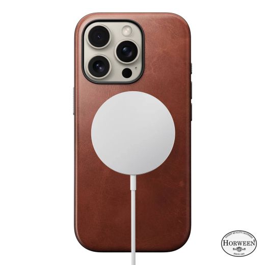 Кожаный чехол Nomad Modern Horween Leather Case Olde Dublin для iPhone 16 Pro (NM01686385)
