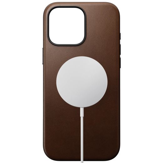 Шкіряний чохол Nomad Modern Leather Case Brown для iPhone 16 Pro (NM01696285)