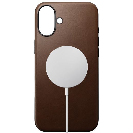 Шкіряний чохол Nomad Modern Leather Case Brown для iPhone 16 (NM01850885)
