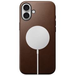 Кожаный чехол Nomad Modern Leather Case Brown для iPhone 16 Plus (NM01698685)
