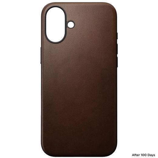 Шкіряний чохол Nomad Modern Leather Case Brown для iPhone 16 (NM01850885)