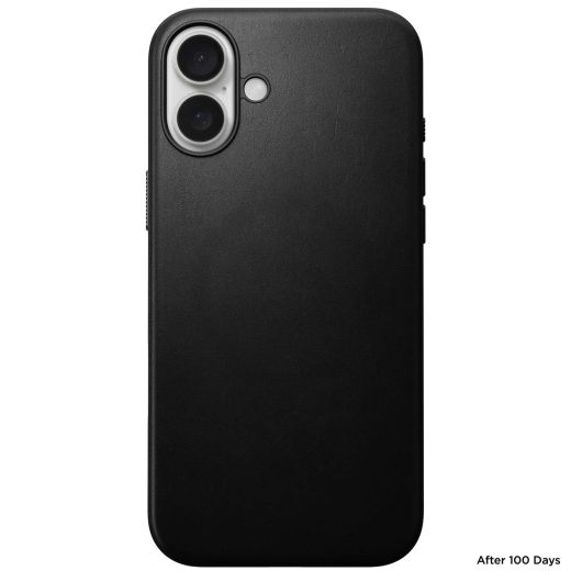 Кожаный чехол Nomad Modern Leather Case Black для iPhone 16 Plus (NM01699385)