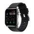 Шкіряний ремінець Nomad Active Band Pro Leather Black / Silver Hardware для Apple Watch 49мм | 45мм | 44мм