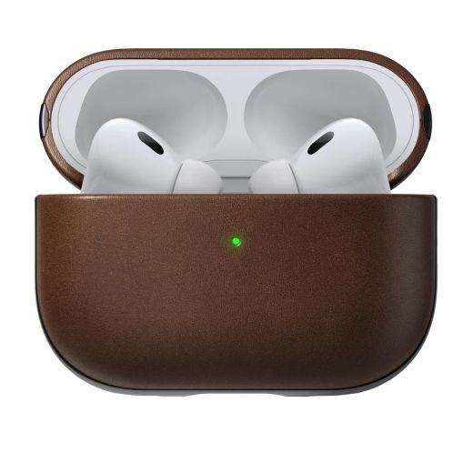 Шкіряний чохол Nomad Modern Leather Case Brown для Airpods Pro (2 покоління)