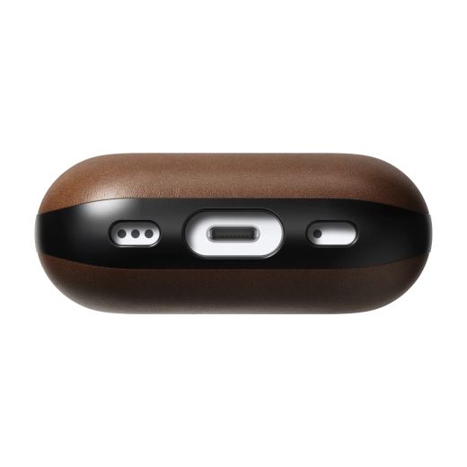 Шкіряний чохол Nomad Modern Leather Case Brown для Airpods Pro (2 покоління)