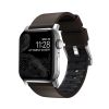 Кожаный ремешок Nomad Active Band Pro Classic Brown Leather / Silver Hardware для Apple Watch 49мм | 45мм | 44мм