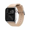 Шкіряний ремінець Nomad Modern Slim Band Natural Leather / Silver Hardware для Apple Watch 42mm | 41mm | 40mm