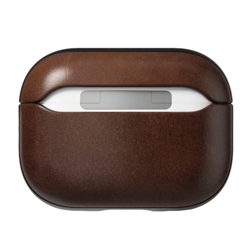 Кожаный чехол Nomad Modern Horween Leather Case  Rustic Brown для Airpods Pro (2 поколение)