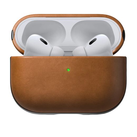 Кожаный чехол Nomad Modern Leather Case English Tan для Airpods Pro (2 поколения)