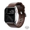 Шкіряний ремінець Nomad Modern Band Horween Leather Rustic Brown / Silver Hardware для Apple Watch 49мм | 46мм | 45мм | 44мм