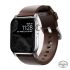 Шкіряний ремінець Nomad Modern Band Horween Leather Rustic Brown / Silver Hardware для Apple Watch 49мм | 45мм | 44мм