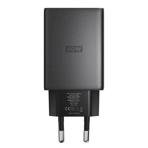Швидка зарядка Nomad 40W Slim EU Power Adapter Carbide