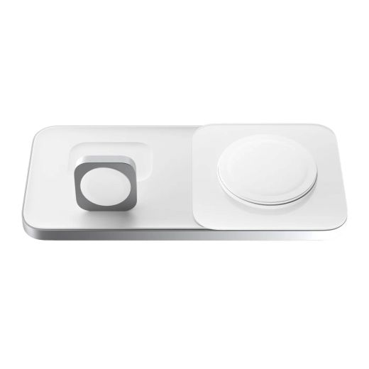 Бездротова зарядка Nomad Base One Max 3 в 1 Qi2 15W Silver (NM01563385)