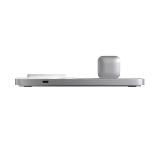 Бездротова зарядка Nomad Base One Max 3 в 1 Qi2 15W Silver (NM01563385)